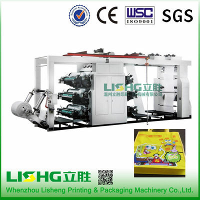 China Het type van hoge snelheidsstapel Flexographic Drukmachine voor zowel Zijbroodjesdocument, plastic niet geweven filmpp geweven zak fabr leverancier