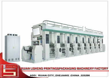 China De de Drukmachine van de hoge snelheidsrotogravure met Dubbele afwikkelende schacht wikkelt zich af leverancier