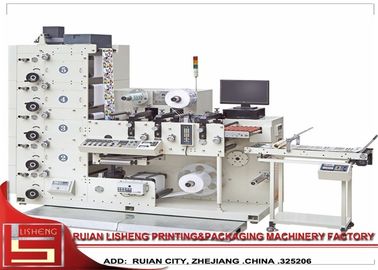 China Veelkleurige Machine van de het Etiketdruk van Letterzetsellntermittent Roterende, 60m/min leverancier